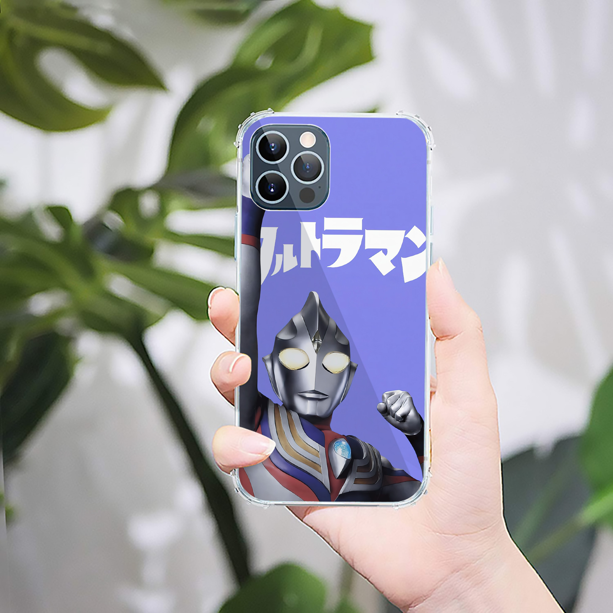 （画像用） ウルトラマン Ultraman 【iPhone 12シリーズ対応】透明スマホケース（クリアソフトケース）